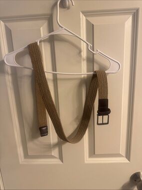 Men's Woven Stretch Belt - Brown